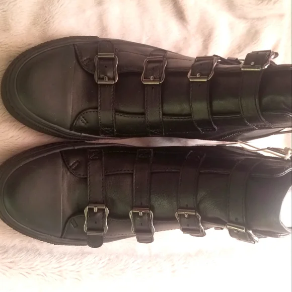 - ❤️Ash authentic women's leather black sneakers rare!!!NWT with black har… - Picture 5 of 12
